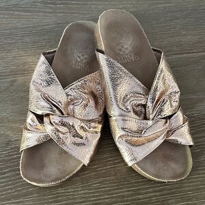 Vince Camuto Women's Metallic Slide Sandals